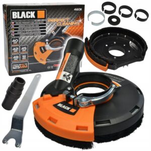 Black 46011 dulkių nusiurbimo gaubtas kampiniam šlifuokliui 115–125 mm – nuotrauka 1
