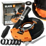 Black 46014 dulkių nusiurbimo gaubtas 180 mm kampiniam šlifuokliui – nuotrauka 1