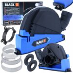 Black pjovimo gaubtas su dulkių nusiurbimu 115–125 mm ir adapteriais – nuotrauka 1