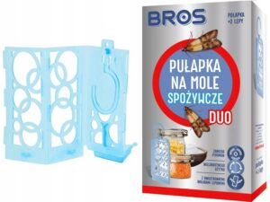 Bros Duo daugkartinė gaudyklė maistinėms kandims su 2 įdėklais