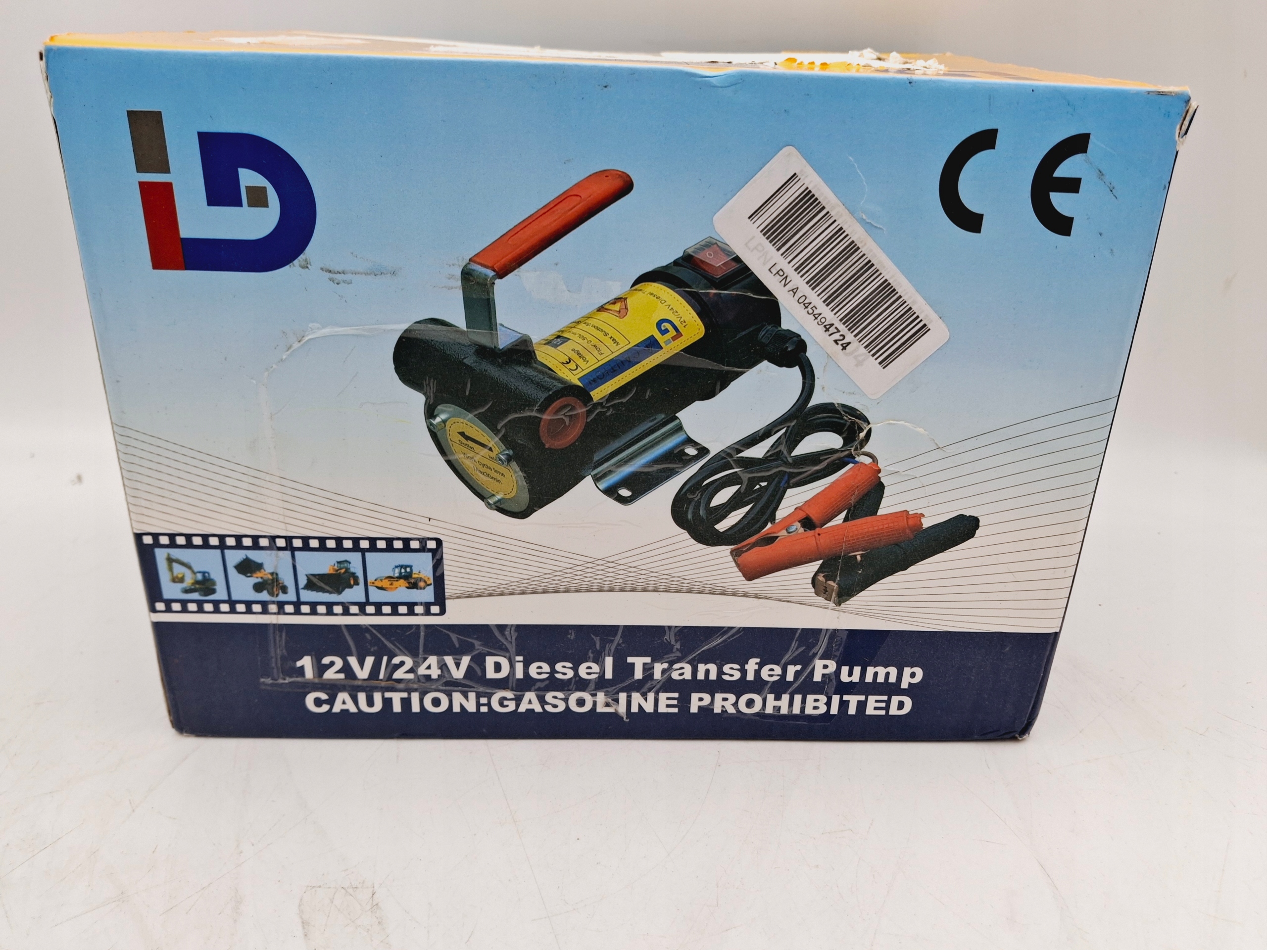 Elektrinė dyzelino ir alyvos perpylimo pompa 12 V 175 W, 45 l/min, reversinė
