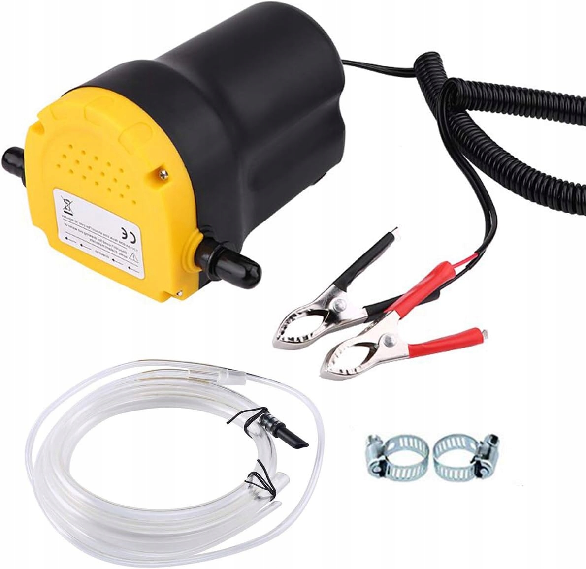 Alyvos ir dyzelino išsiurbimo pompa 12 V 60 W, 5/1 l/min, geltona