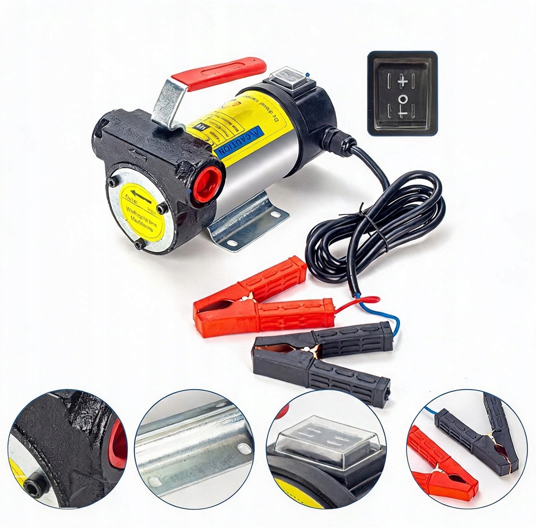 Didelio našumo dyzelino ir alyvos pompa 12 V 175 W, 45 l/min, reversinė