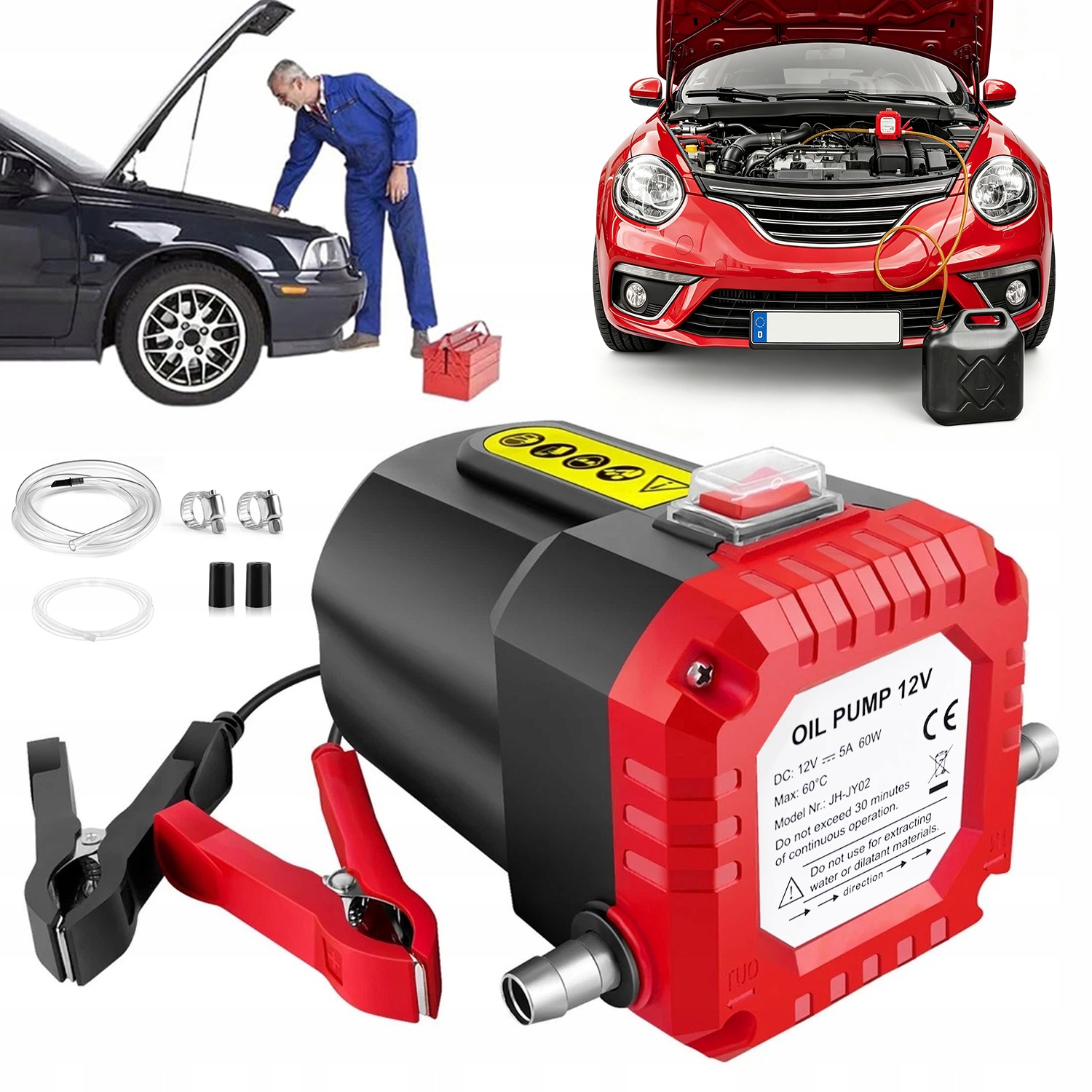 Savaime užsipildanti alyvos keitimo pompa 12 V 30 min ciklas komplektas