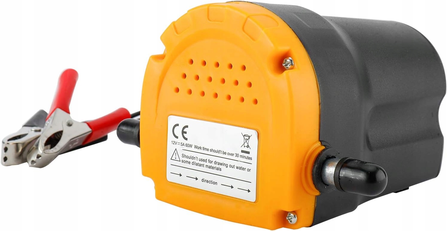 Alyvos ir dyzelino išsiurbimo pompa 12 V 60 W, 5/1 l/min, geltona