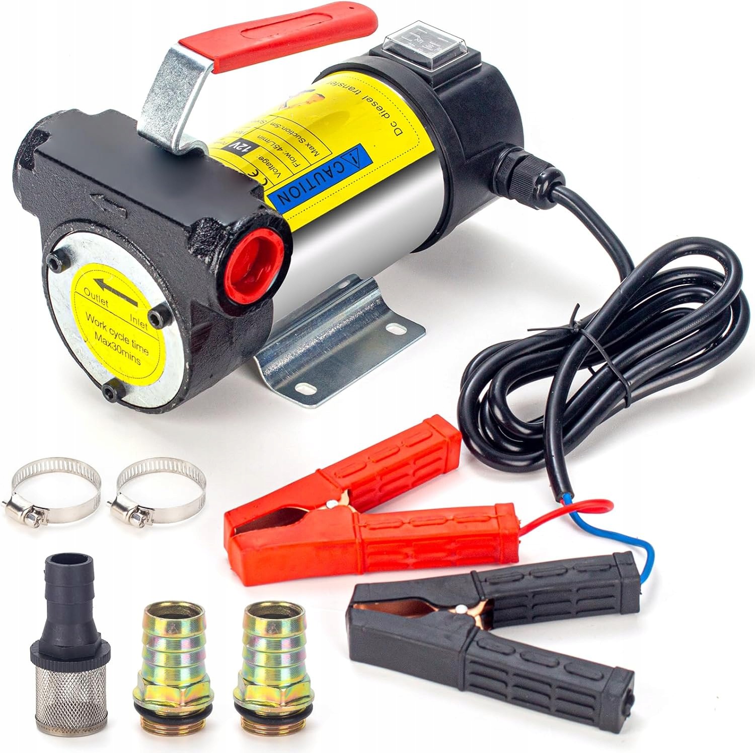 Didelio našumo dyzelino ir alyvos pompa 12 V 175 W, 45 l/min, reversinė