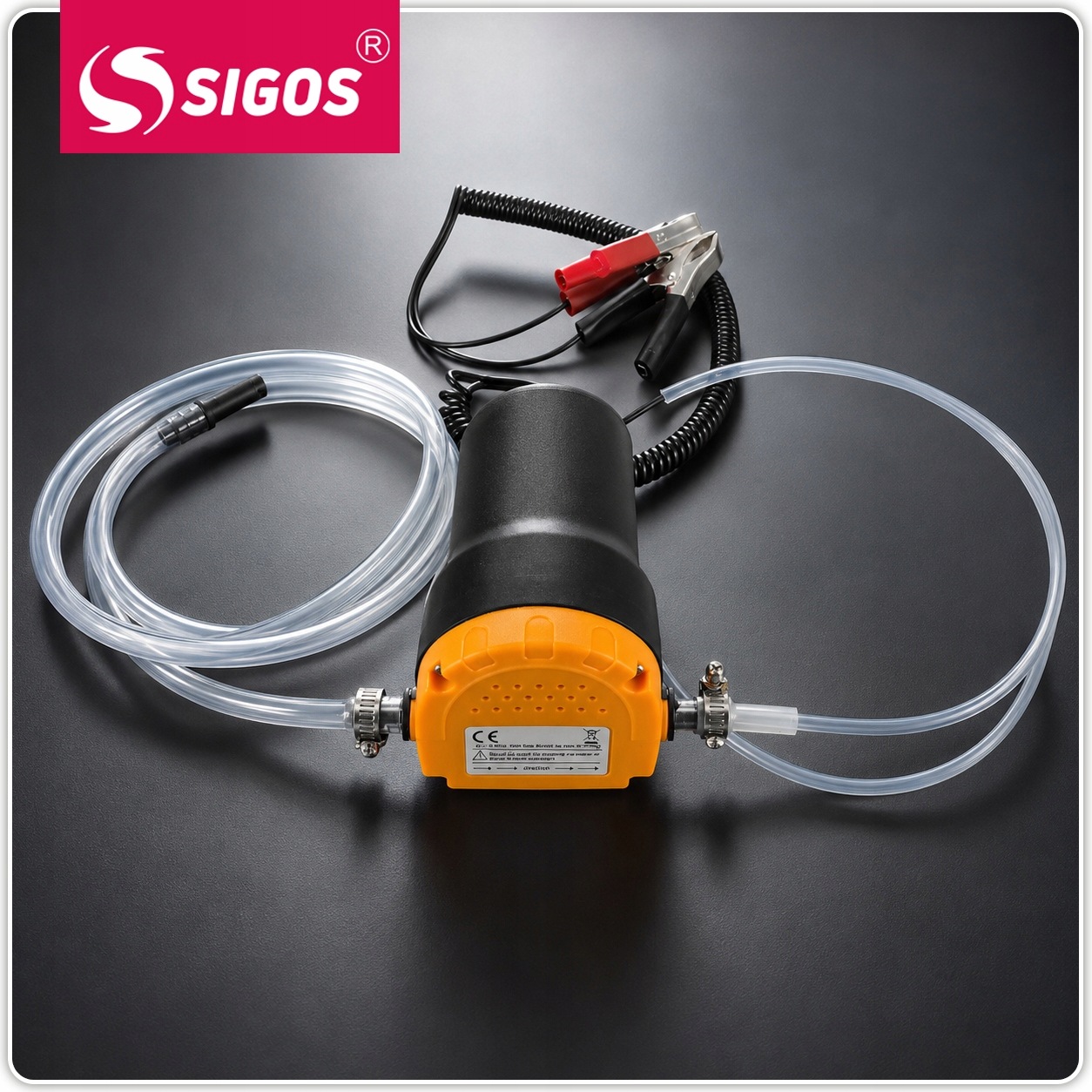 Alyvos keitimo pompa 12 V 60 W, variklio alyvai ir dyzelinui, su žarnomis