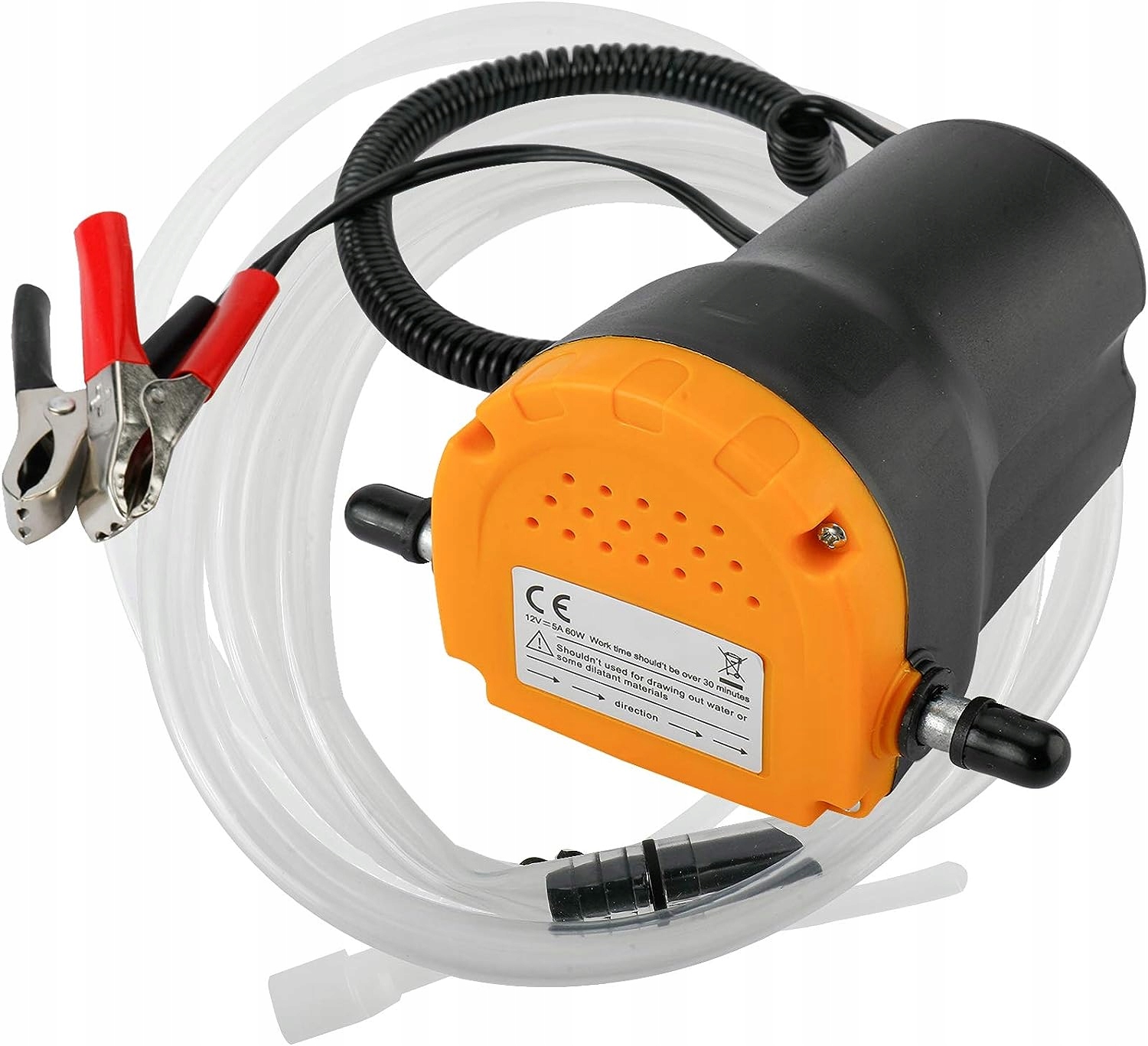 Alyvos ir dyzelino išsiurbimo pompa 12 V 60 W, 5/1 l/min, geltona