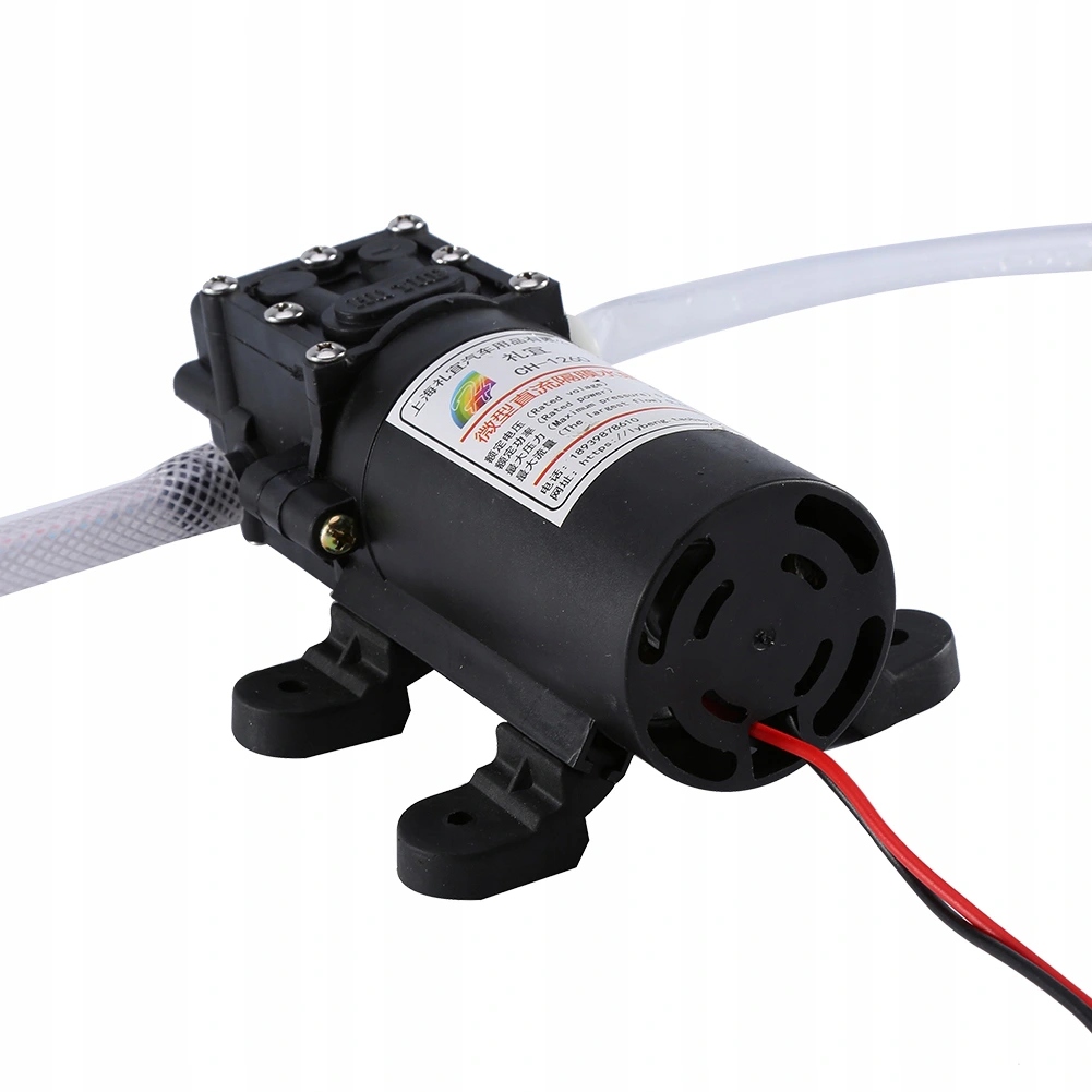 Savaime užsipildanti skysčių pompa 12 V 60 W, 5 l/min, žarnos 6/8/11 mm
