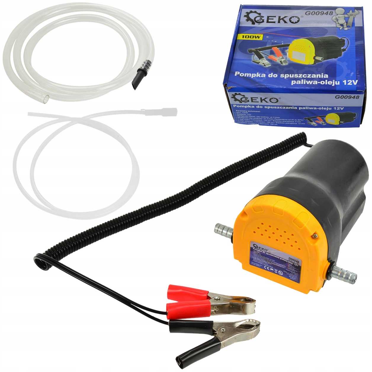 Geko alyvos ir dyzelino išsiurbimo pompa 12 V G00948 iki 5 lmin