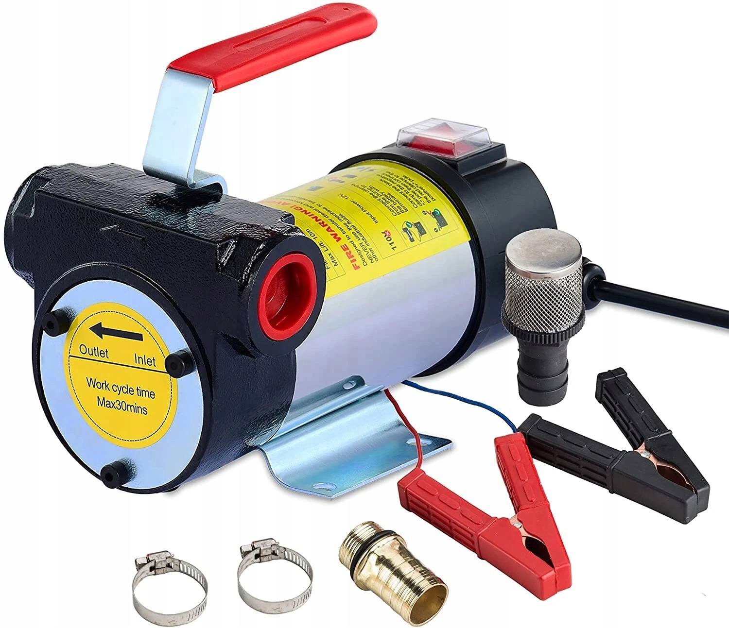 Didelio našumo dyzelino ir alyvos pompa 12 V 175 W, 45 l/min, reversinė