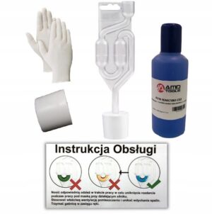 CO₂ galvutės tarpinės testerio rinkinys, 37–41 mm, 100 ml