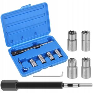Common Rail purkštukų lizdų frezų rinkinys 15–19 mm, 4 frezos