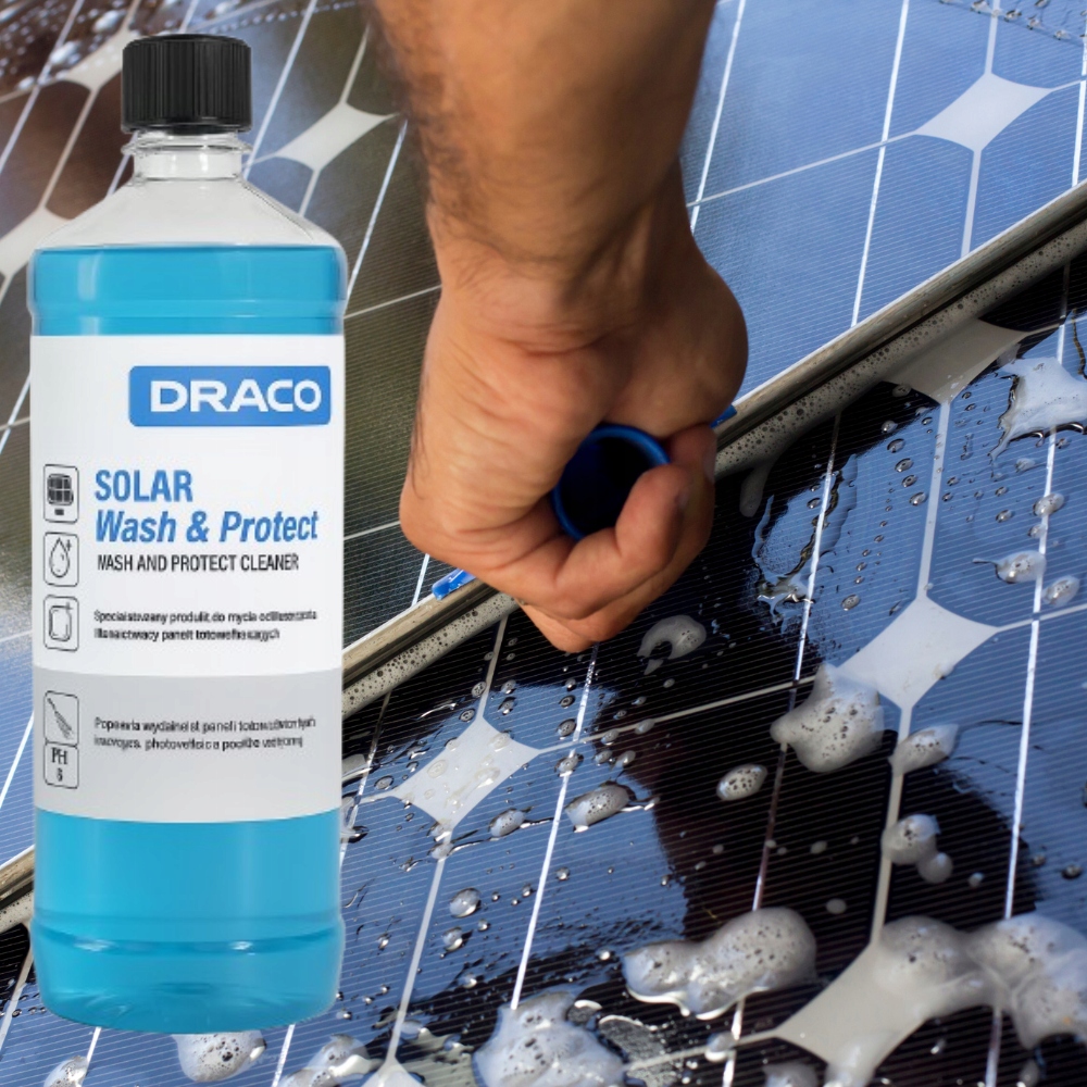 Draco Solar Wash & Protect saulės panelių plovimo koncentratas, 2 x 1 l – teleskopinio koto konstrukcija 3