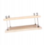 Dviejų sluoksnių medinis knygų presas 35 × 27 cm popieriui ir įrišimui