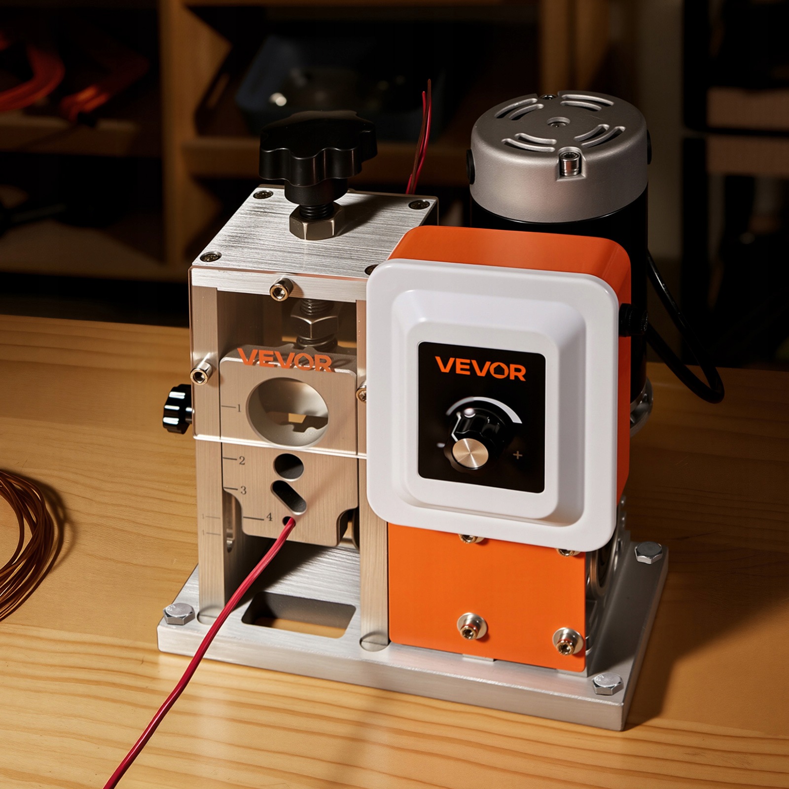 Elektrinė kabelių ir laidų izoliacijos nuėmimo mašina VEVOR, 400 W, 1,5–40 mm – produkto nuotrauka 8