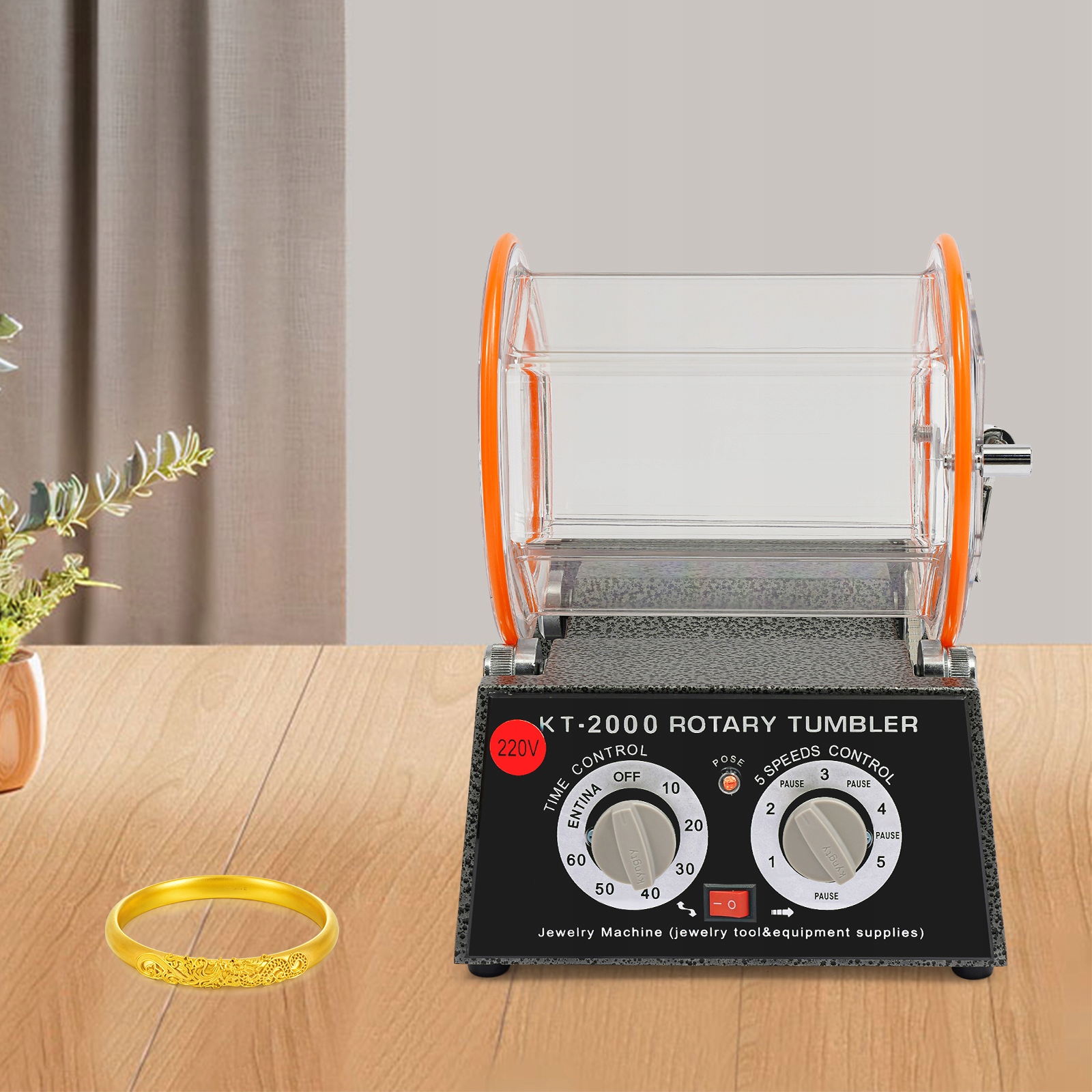 Elektrinė karoliukų ir juvelyrikos poliravimo mašina 150 W, 220 V