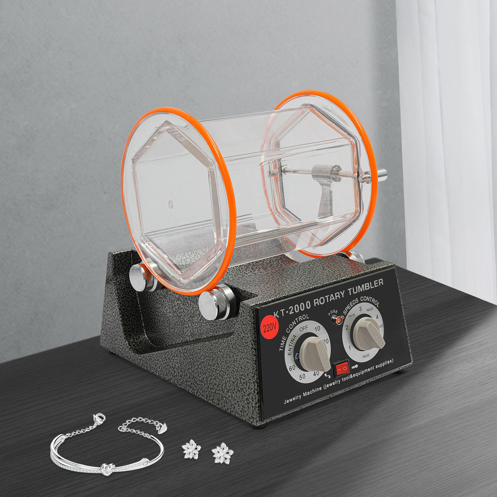 Elektrinė karoliukų ir juvelyrikos poliravimo mašina 150 W, 220 V