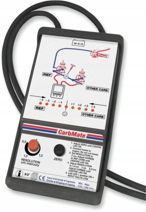 Elektroninis karbiuratorių ir įpurškimo sinchronizatorius TecMate CarbMate 12 V