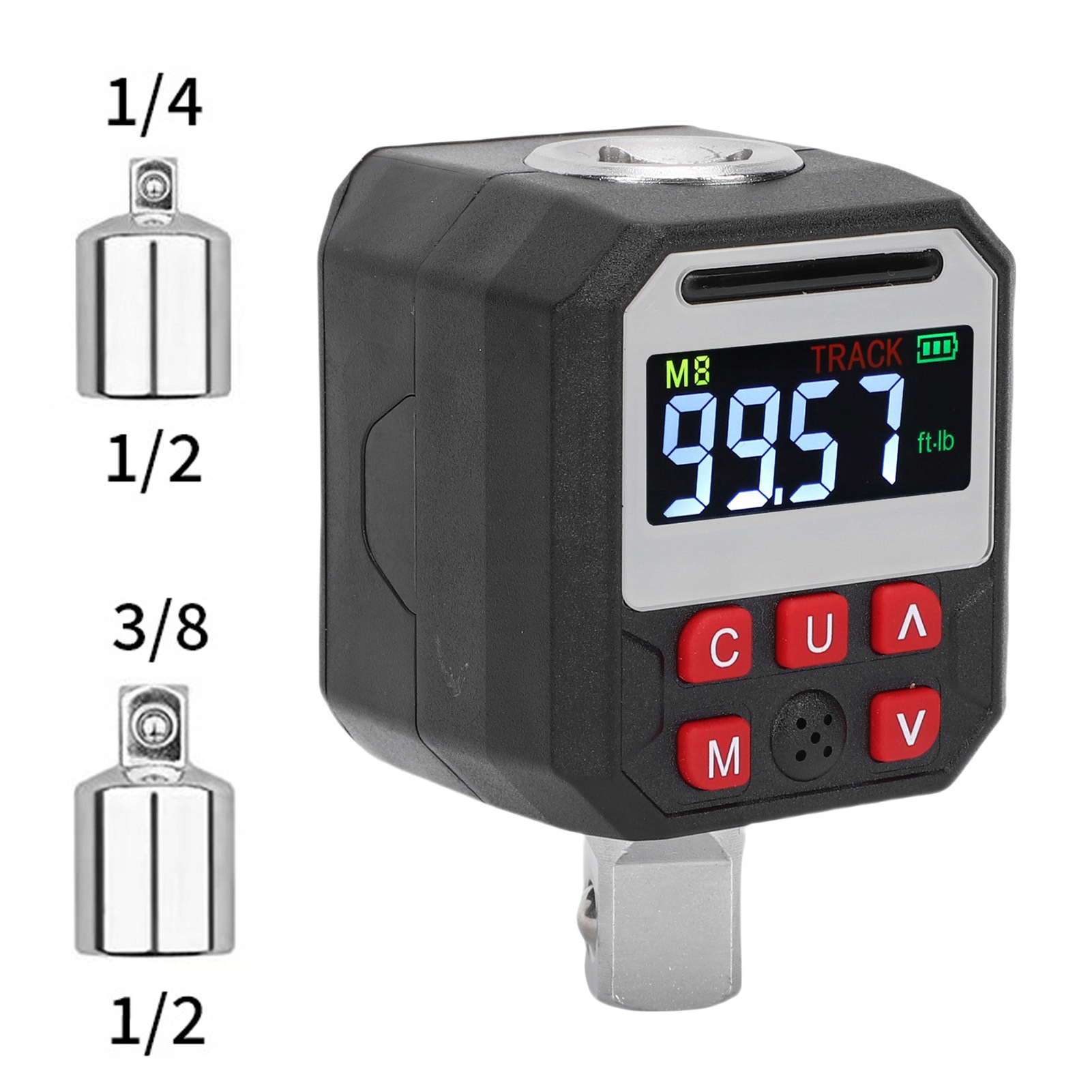 Elektroninis sukimo momento matuoklis 0–135 Nm su 4 matavimo vienetais – nuotrauka 2