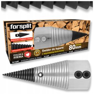 Forsplit S080K2-30A malkų skaldymo kūgis 80 mm, veleno anga 30 mm – nuotrauka 1