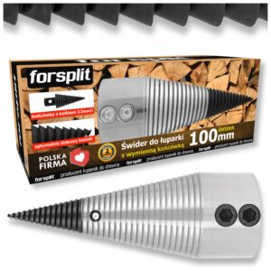 Forsplit S100K2-35A malkų skaldymo kūgis 100 mm, veleno anga 35 mm – nuotrauka 1