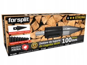 Forsplit ZW2P-100K2 sraigtinės malkų skaldyklės komplektas traktoriui, 100 mm – nuotrauka 1