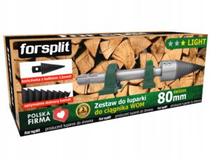 Forsplit ZW2U-080K2 sraigtinės malkų skaldyklės komplektas traktoriui, 80 mm – nuotrauka 1