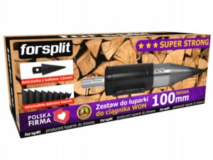 Forsplit ZW3P-100K2 sraigtinės malkų skaldyklės komplektas traktoriui, 100 mm – nuotrauka 1