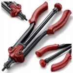 FORTUM 4770634 kompaktiškas 350 mm rankinis kniediklis kniedinėms veržlėms M3M12