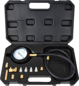 GEKO G02506 alyvos slėgio testeris 0–35 bar su 12 adapterių