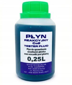 Indikatorinis CO₂ skystis galvutės tarpinės sandarumo testui, 250 ml