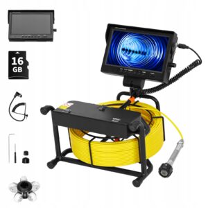Kanalizacijos kamera su 9 1080p ekranu 30 m 23 mm 4500 mAh  nuotrauka 1
