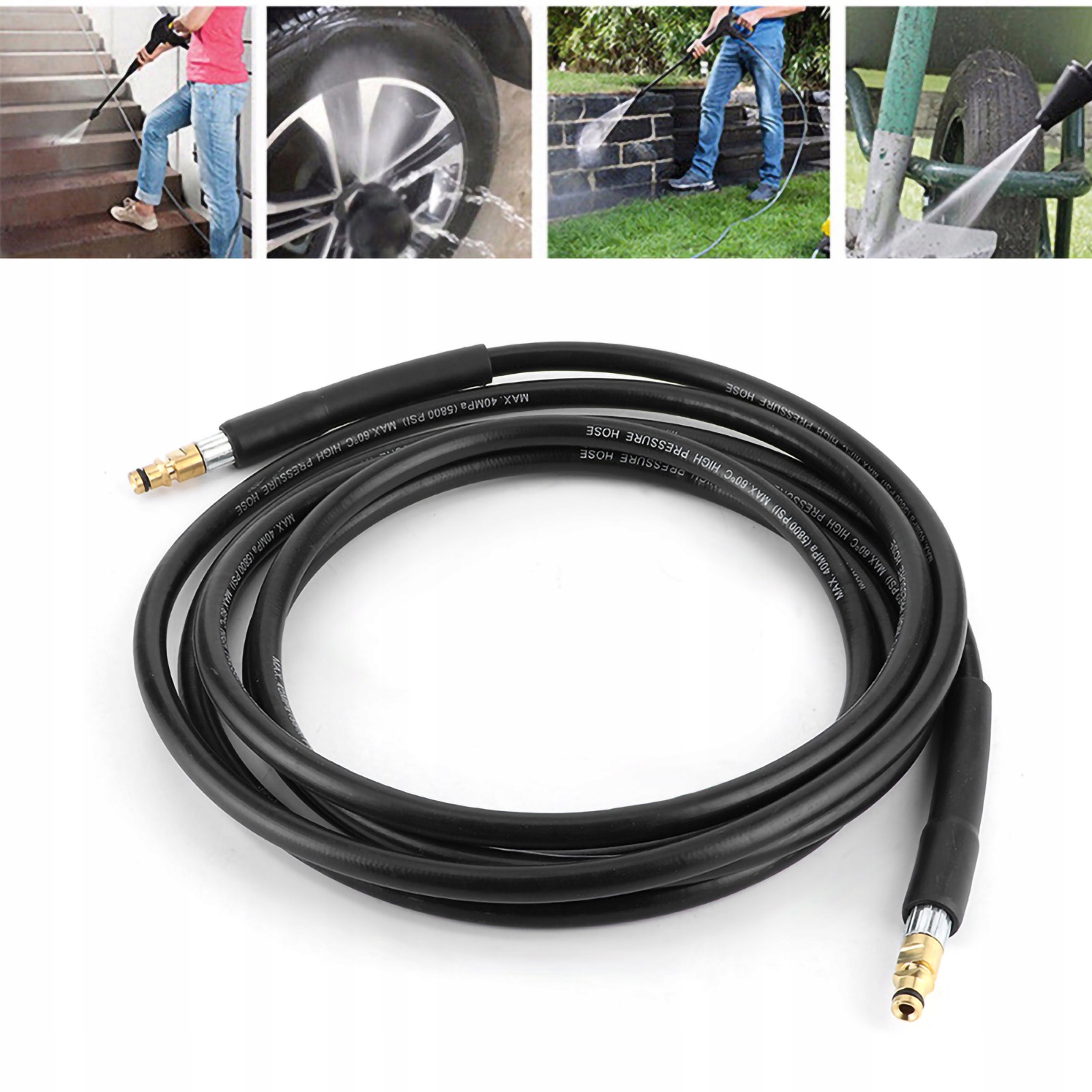 Kärcher K2–K5 kanalizacijos valymo žarna 10 m, iki 5800 PSI – produkto nuotrauka 4
