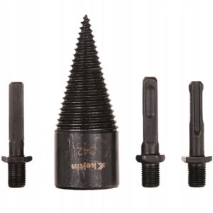 Keltin malkų skaldymo grąžtas 42 mm su 3 adapteriais – nuotrauka 1