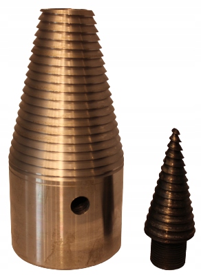Malkų skaldymo kūgis 100 mm su 28 mm veleno anga – nuotrauka 1