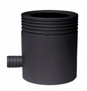 Marley antracito spalvos lietaus vandens surinktuvas su filtru 80–105 mm
