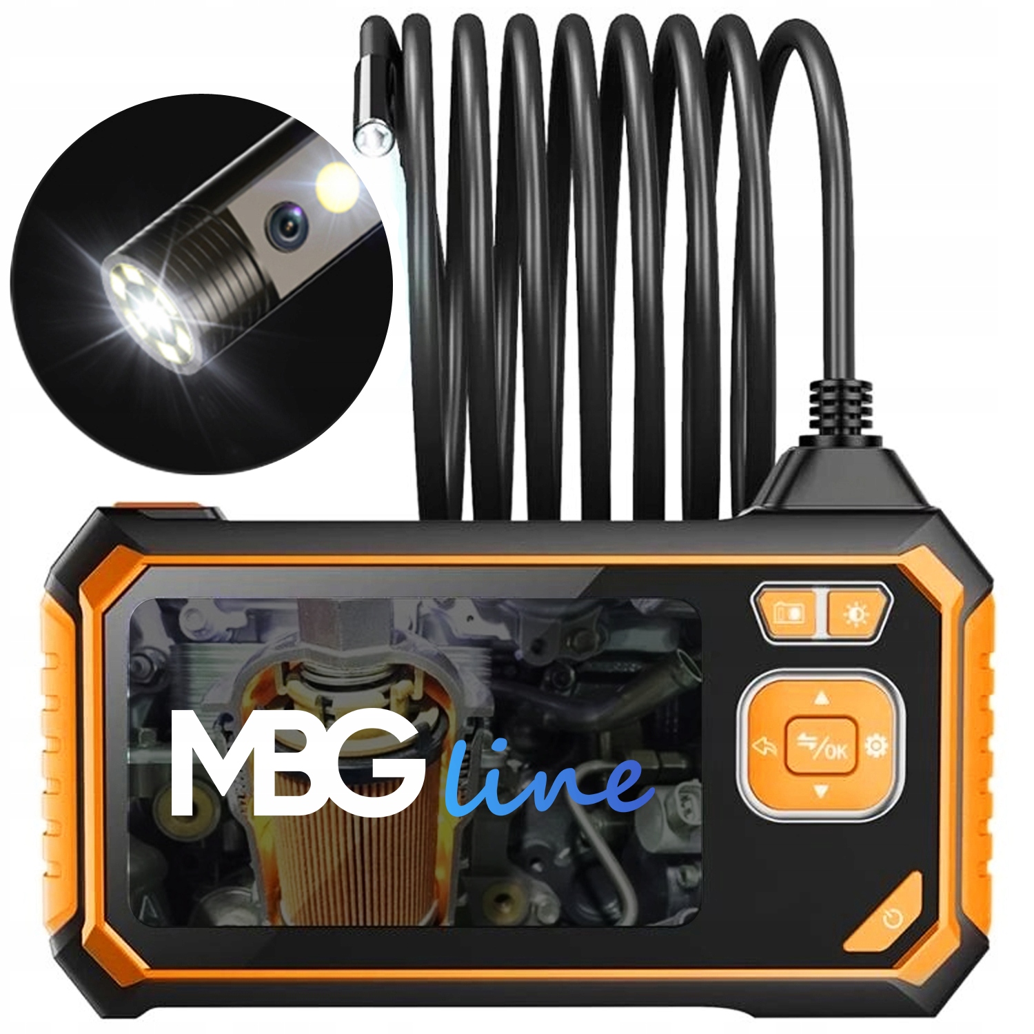 MBG Line 113-B-2 dviejų kamerų endoskopinė kamera, 5 m, 4,3″ Full HD – produkto nuotrauka 6