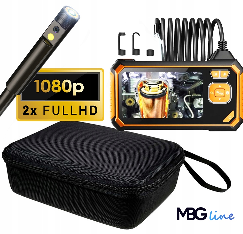MBG Line 113-B-2 dviejų kamerų endoskopinė kamera, 5 m, 4,3″ Full HD – produkto nuotrauka 2