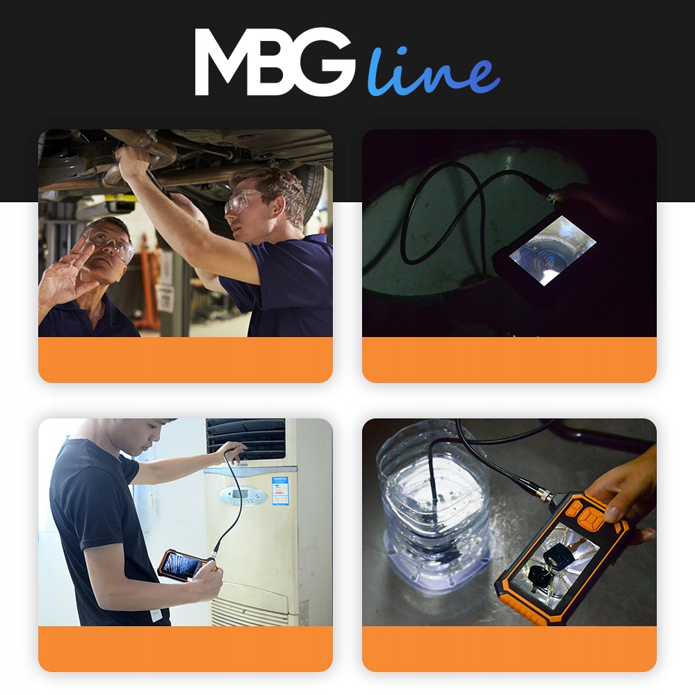 MBG Line 113B2 dviejų kamerų endoskopinė kamera 5 m 43 Full HD belsilt MBG Line 113 B 2 dviejų kamerų endoskopinė kamera 5 m 43 Full HD nuotrauka 7