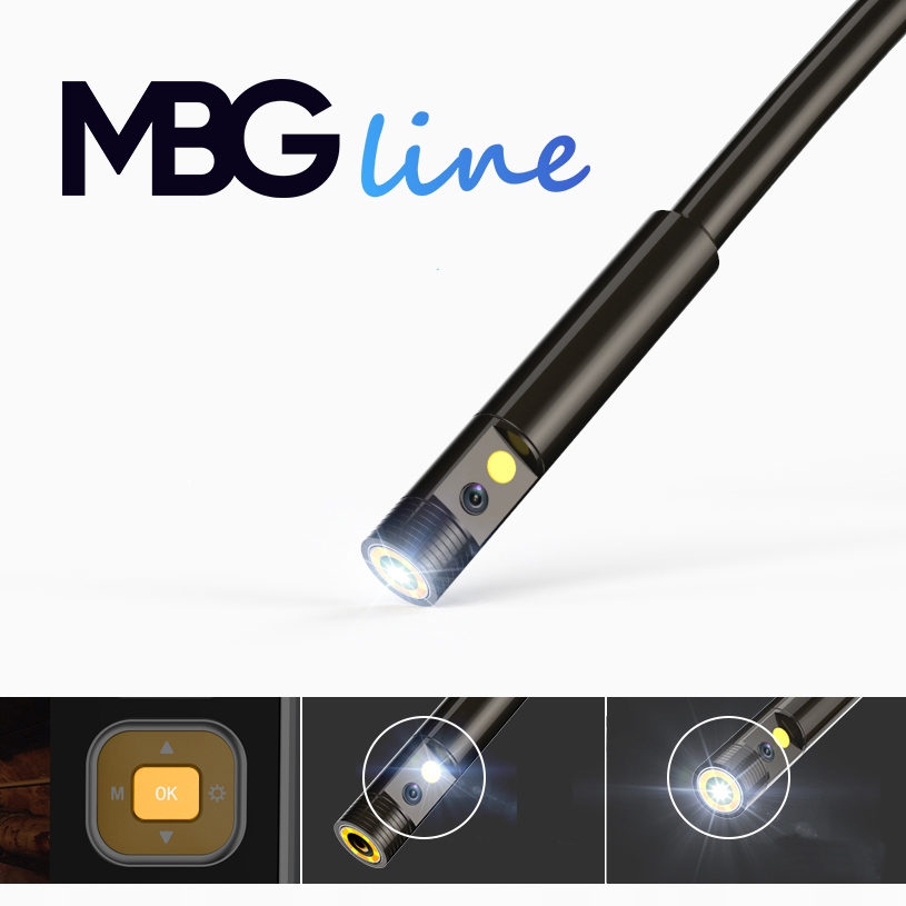 MBG Line 113B2 dviejų kamerų endoskopinė kamera 5 m 43 Full HD belsilt MBG Line 113 B 2 dviejų kamerų endoskopinė kamera 5 m 43 Full HD nuotrauka 9