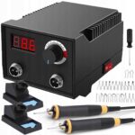 Medienos deginimo stotelė 100 W su 2 pirografijos rašikliais ir 23 antgaliais