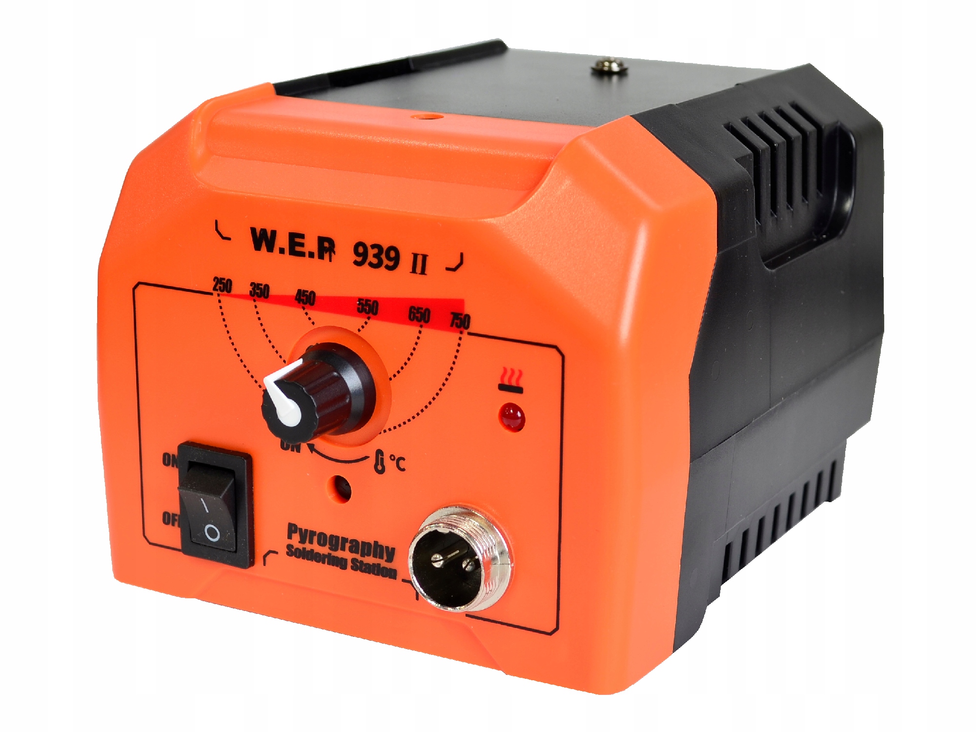 Medienos deginimo stotelė WEP 939-II 30 W, 250–750 °C, 20 antgalių – nuotrauka 2