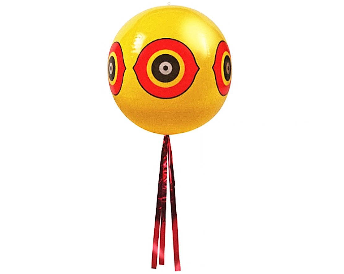 No Pest geltonas balionas paukščiams atbaidyti Scary Eyes, 40–50 cm