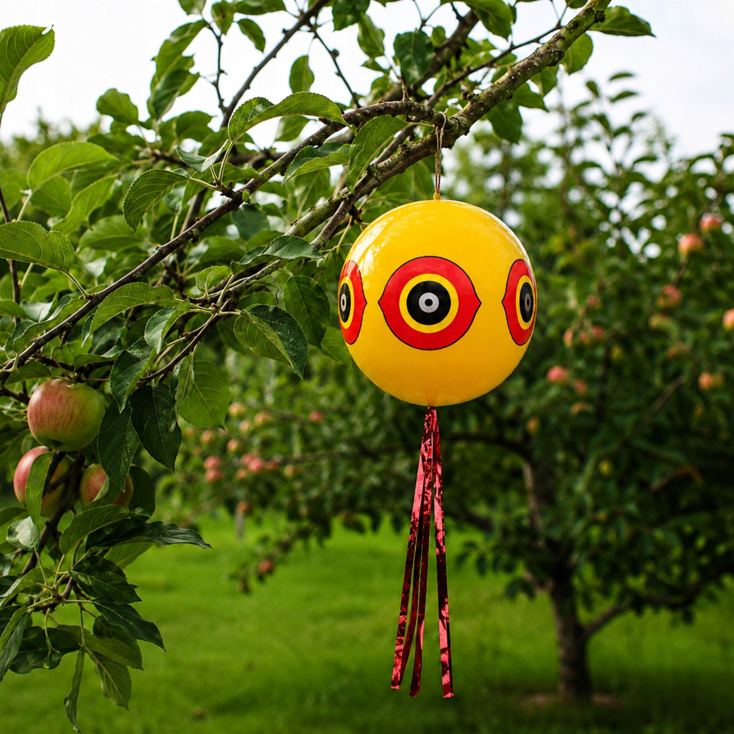 No Pest geltonas balionas paukščiams atbaidyti Scary Eyes, 40–50 cm