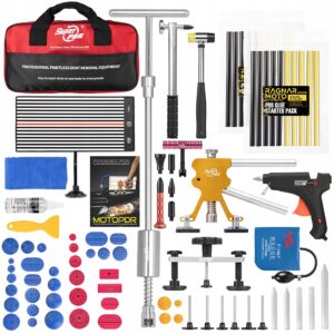 PDR kėbulo įlenkimų šalinimo rinkinys 104 dalių su LED lenta