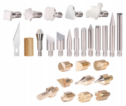 Pirografijos ir litavimo rinkinys WEP 60 W, 220–480 °C, 69 dalių – nuotrauka 3