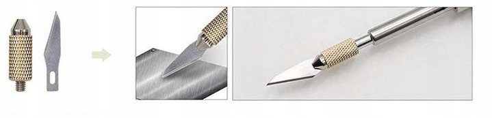 Pirografijos ir litavimo rinkinys WEP 60 W, 220–480 °C, 69 dalių – nuotrauka 4