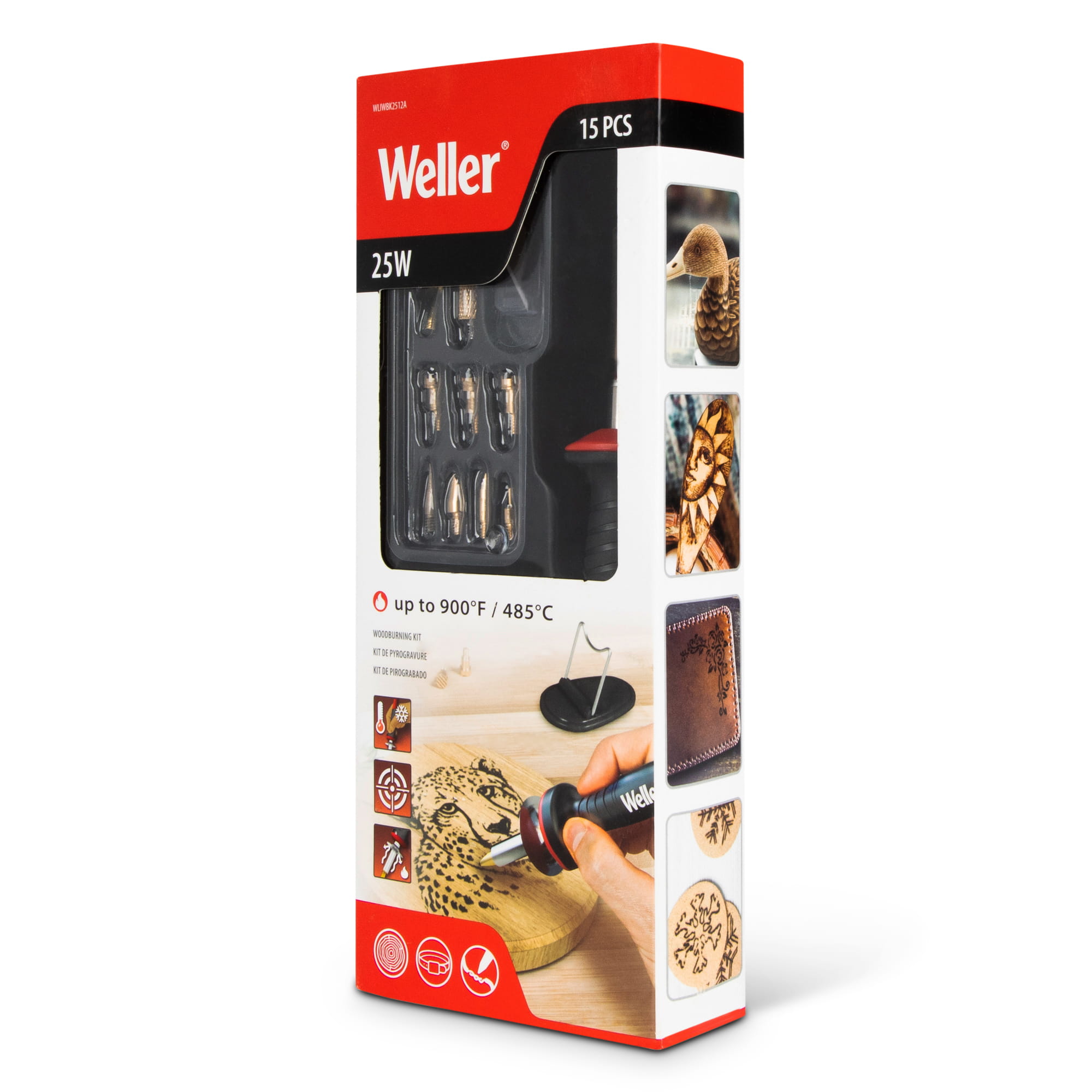 Pirografijos rinkinys Weller WLIWBK2523C 25 W iki 430 °C belsilt Pirografijos rinkinys Weller WLIWBK2523C 25 W iki 430 °C