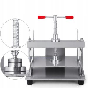 Plieninis rankinis knygų presas A4 1500 kg 305 × 220 mm iki 15 cm